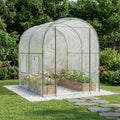Serre de jardin transparente 3,2 m² en PVC