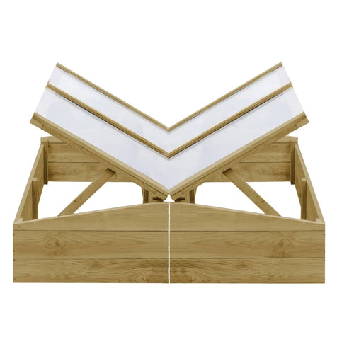 Lot de 2 châssis pin 100x50x35 cm