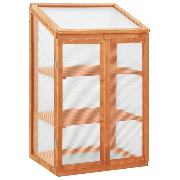 Serre bois sapin orange 60x45x100 cm